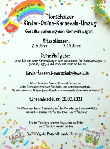 Read more about the article Kinder-Online-Karnevals-Umzug